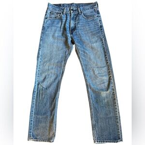 Levi’s 505 jeans straight leg light wash broken in 30 x 32